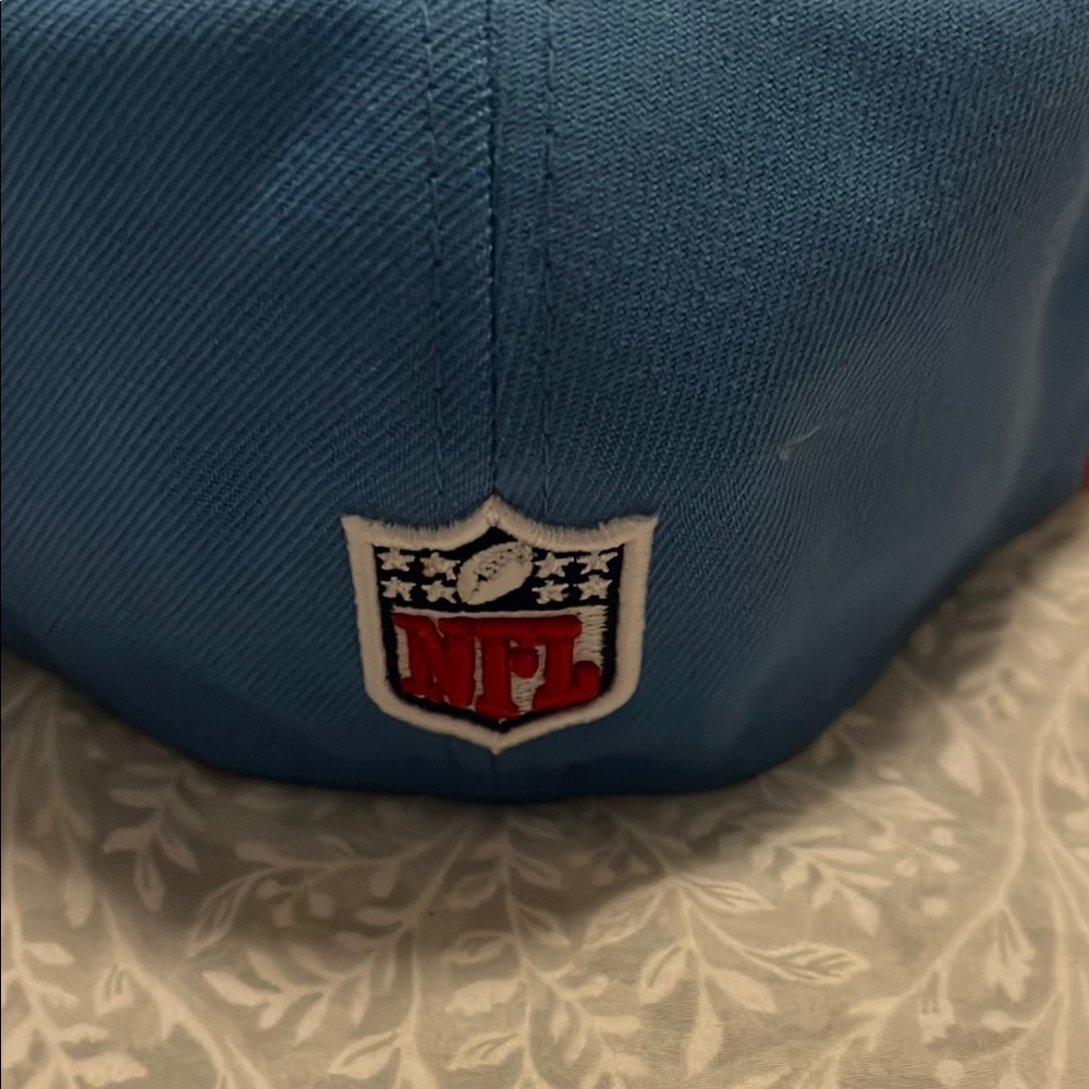 New Era Blue and White 59FIFTY Houston Oilers Cap Size 7 1/8‎ - Picture 4 of 8